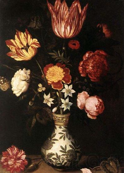 Ambrosius Bosschaert Still Life with Flowers in a Wan-Li vase. Norge oil painting art